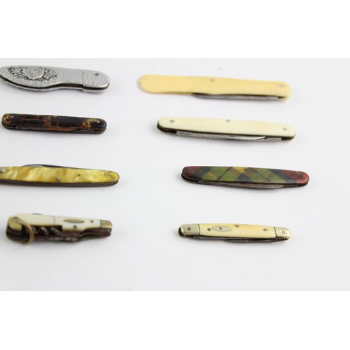 178 - 12 x Assorted POCKET KNIVES / TOOLS Inc Antique, Vintage, Mother of Pearl Etc