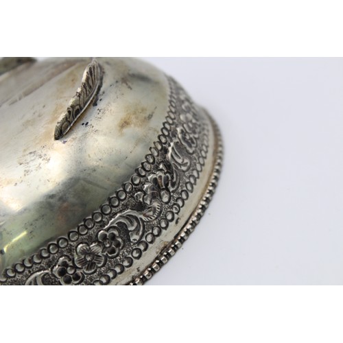 198 - Antique / Vintage .800 CONTINETAL SILVER Decorative Bowl w/ Ornate Band (105g)