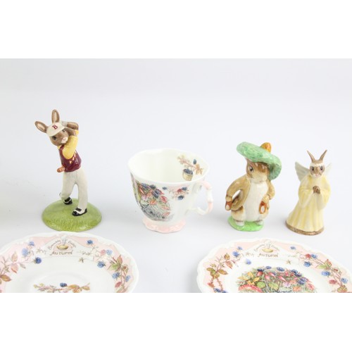 169 - 8 x Vintage Porcelain Royal Doulton Bunnykins & BESWICK Beatrix Potter Ornaments