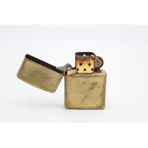 239 - 3 x Vintage ZIPPO Lighters Inc Brass, Out Century, Plain Etc