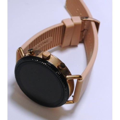 327 - SKAGEN ROSE GOLD SMART WATCH BOXED AND WORKING