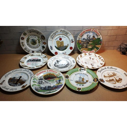 331 - SET OF TEN COLLECTABLE MINING PLATES