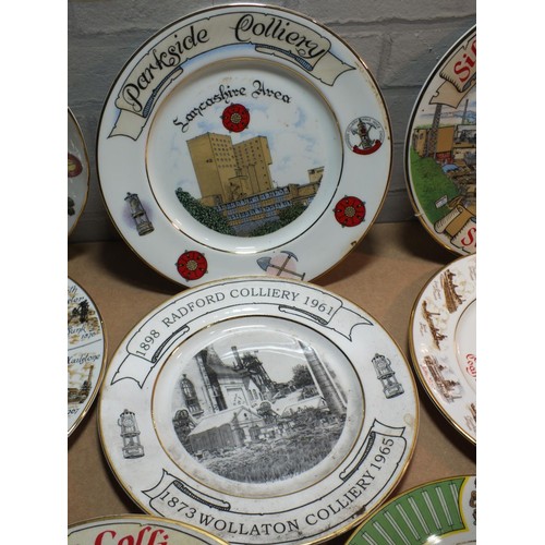 331 - SET OF TEN COLLECTABLE MINING PLATES