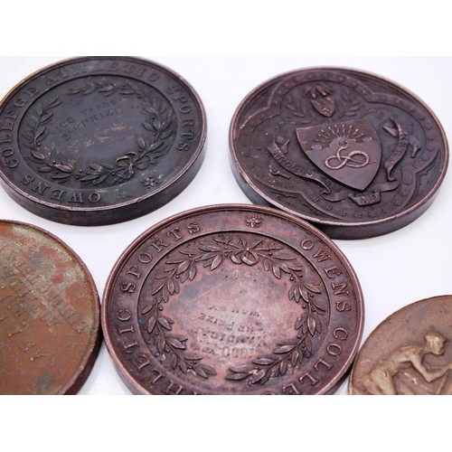 333 - SPORTS MEDALS AND MEDALLIONS DATED CIRCA 1900