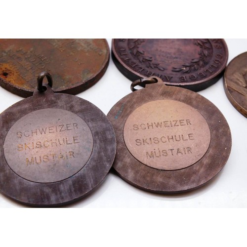 333 - SPORTS MEDALS AND MEDALLIONS DATED CIRCA 1900