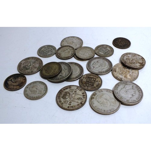 388 - 10 SHILLINGS, 10 SIXPENCES ALL PRE 1947, WEIGHT83.9g