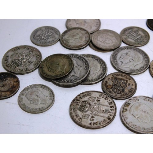 388 - 10 SHILLINGS, 10 SIXPENCES ALL PRE 1947, WEIGHT83.9g