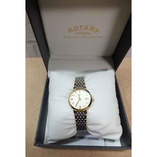 484 - LADIES TOP QUALITY ROTARY WATCH FULLY WORKING AND IN ROTARY BOX LIFETIME ROTARY GUARANTEE