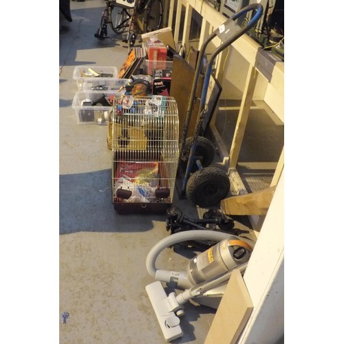 494 - LARGE JOBLOT OF MISC INCLUDES ELECTRICALS, VINTAGE, WHEELCHAIR ETC