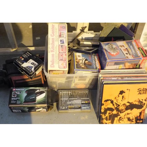 494 - LARGE JOBLOT OF MISC INCLUDES ELECTRICALS, VINTAGE, WHEELCHAIR ETC