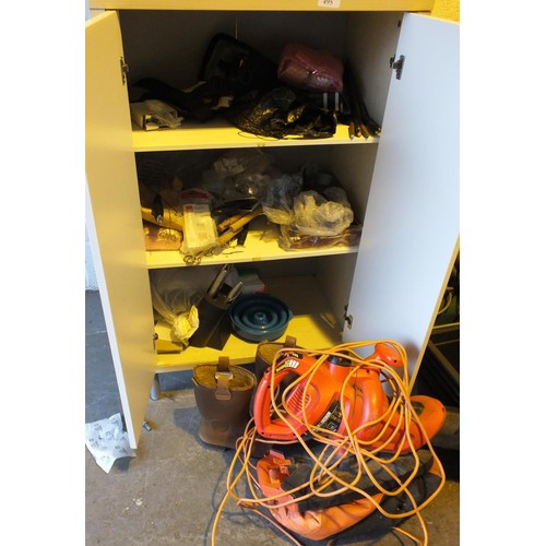 495 - LARGE JOBLOT OF MISC INCLUDES, BIKE, GARDEN TOOLS ETC