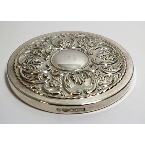 307 - VINTAGE 925 SILVER MIRROR COMPACT 63g