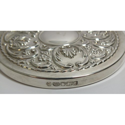 307 - VINTAGE 925 SILVER MIRROR COMPACT 63g