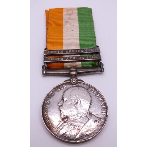 323 - BOER WAR MEDAL KINGS TO WASS YORKSHIRE REGIMENT