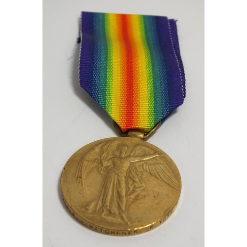 338 - WWI MEDAL TO HITCHENER WEST YORKSHIRE REGIMENT