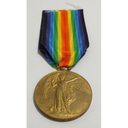 343 - WWI VICTORY MEDAL TO ANGEL 13 LONDON REGIMENT