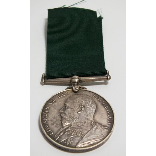 344 - VOLUNTEER LS MEDAL TO THOMAS 5 VB DEVON REGIMENT