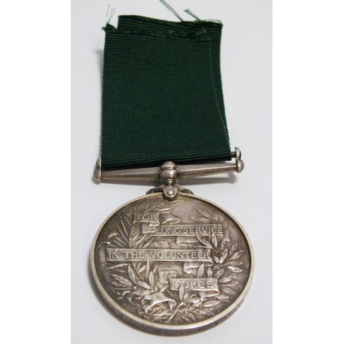 344 - VOLUNTEER LS MEDAL TO THOMAS 5 VB DEVON REGIMENT