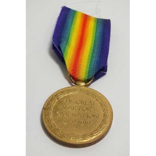 345 - WWI VICTORY MEDAL TO SHARP ROYAL NAVY