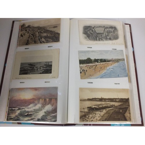 375 - ALBUM OF COASTAL SCENE POSTCARDS