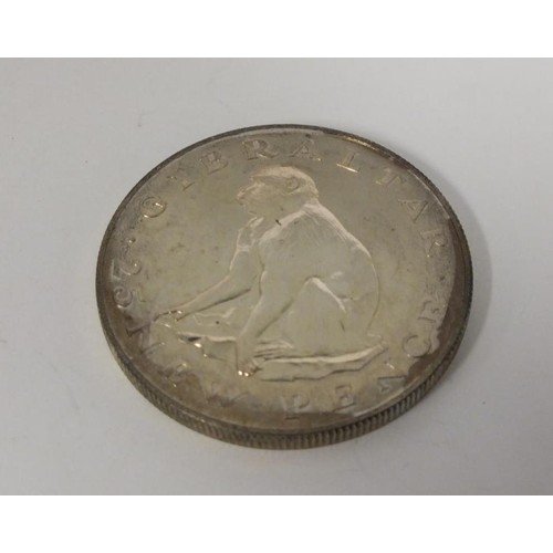 388 - GIBRALTER PROOF SILVER CROWN 1971