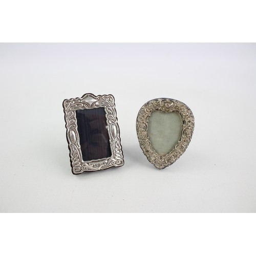 12 - 2 x Antique / Vintage Stamped .925 & .999 STERLING SILVER Picture Frames (102g)