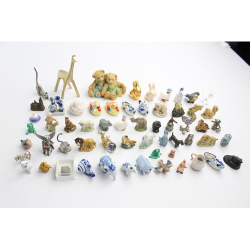 13 - Job Lot of Assorted Decorative Miniature ANIMALS & FIGURINES Inc. Wade Whimsies