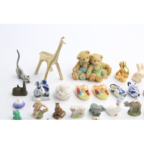 13 - Job Lot of Assorted Decorative Miniature ANIMALS & FIGURINES Inc. Wade Whimsies