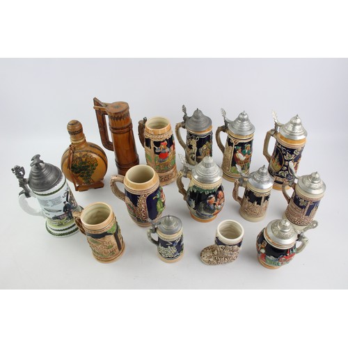 24 - 15 x Assorted Vintage BREWERIANA Inc Tankards, Jugs, Decanters, Decorative Etc