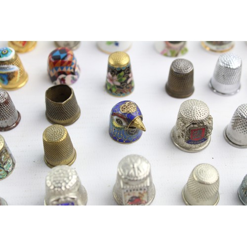 25 - 100+ x Assorted Vintage THIMBLES Inc Coalport, Royal Doulton, Silver Plate Etc