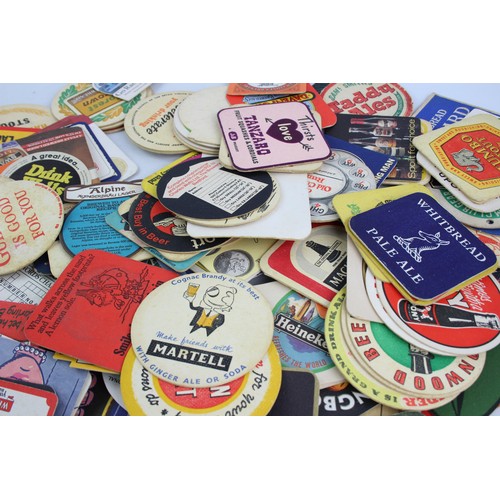 52 - Job Lot of Assorted Vintage Beer / Drinking ADVERTISING Beer Mats Inc Skol Etc