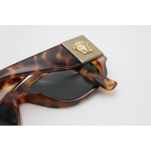 70 - Statement Ladies VERSACE Tortoiseshell Effect Oversized SUNGLASSES w/ Case