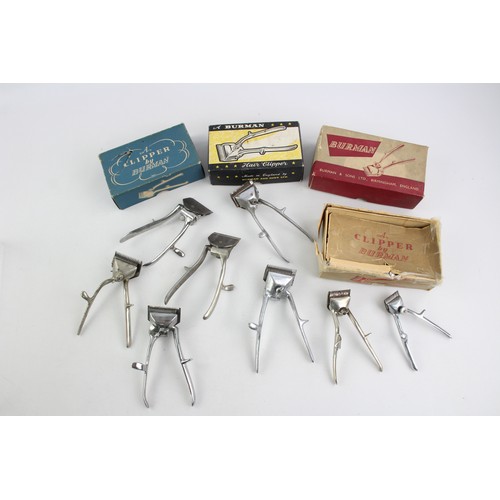 105 - 12 x Assorted Vintage Gents GROOMING HAIR CLIPPERS Inc Boxed, Burman Etc