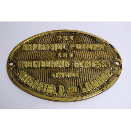 407 - TWO ADVERTISING BRONZE/BRASS PLAQUES