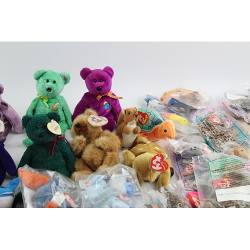 88 - 40 x Collectable TY BEANIE BABIES Inc. 2001 Holiday, Millennium, Princess, Etc