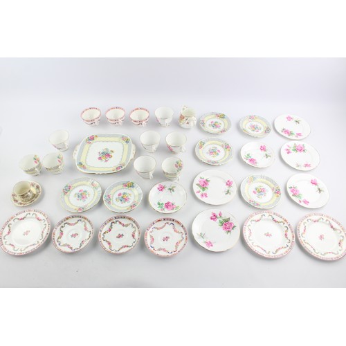 89 - 31 x Teacup & Saucer / Cake Plate Sets Inc. Royal Stafford, Bohemia, Minton Etc