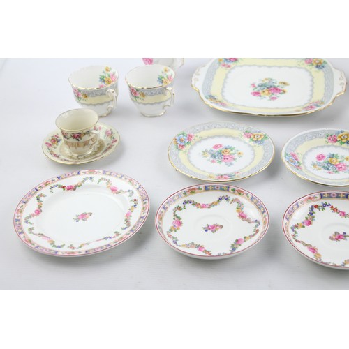 89 - 31 x Teacup & Saucer / Cake Plate Sets Inc. Royal Stafford, Bohemia, Minton Etc