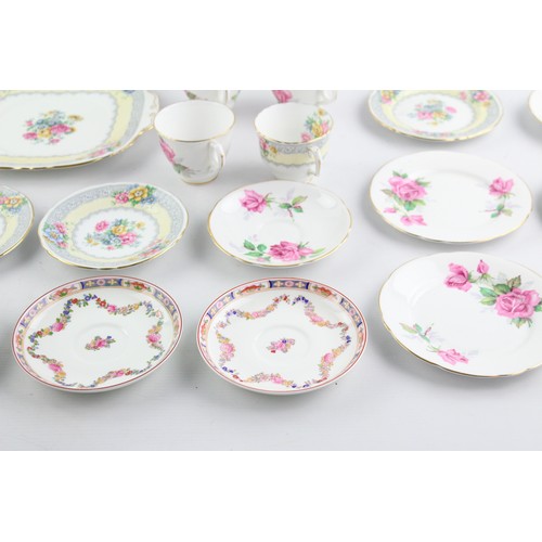 89 - 31 x Teacup & Saucer / Cake Plate Sets Inc. Royal Stafford, Bohemia, Minton Etc