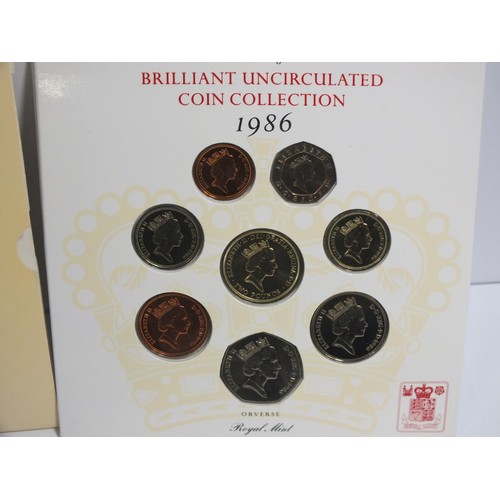 427 - 1986 UNCIRCULATED COINS