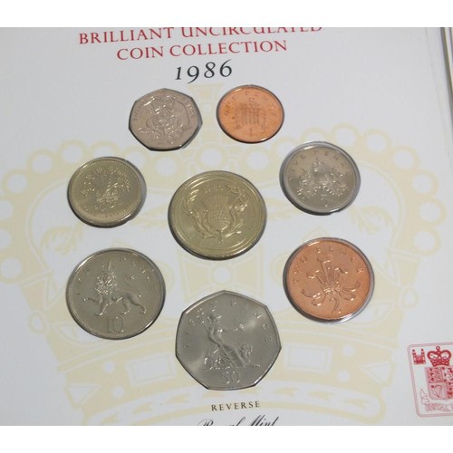 427 - 1986 UNCIRCULATED COINS