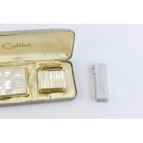 131 - 8 x Assorted Vintage COLIBRI Cigarette LIGHTERS Inc Mother of Pearl, Ladies Etc