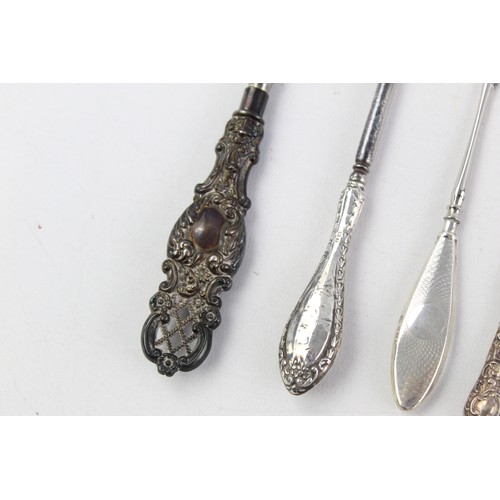 142 - 12 x Antique / Vintage Hallmarked .925 STERLING SILVER Ladies Vanity (369g)