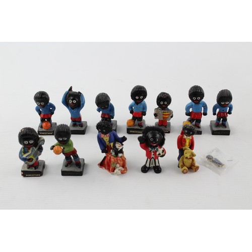 153 - 13 x Assorted Vintage Golden Shred / Robertsons Figures Band Set, Football, Pin