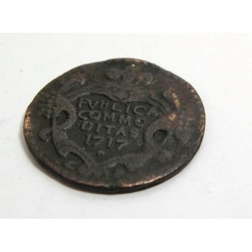 440 - RARE 1717 PUBLICA COMMO COIN