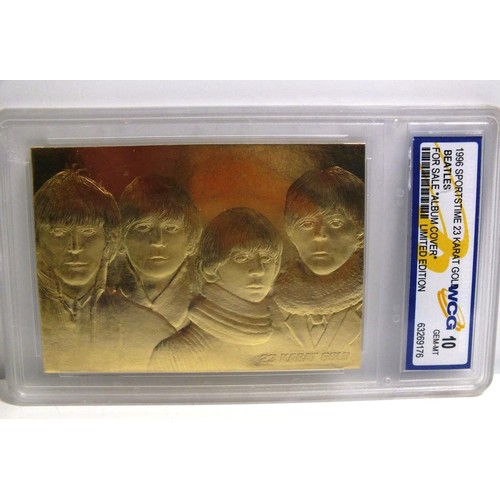 448 - LIMITED EDTIYION 23 KARAT GOLD 1996 BEATLES ALBUM COVER MINT