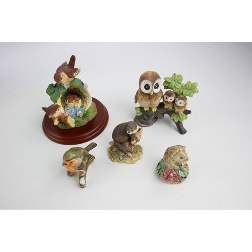 140 - 14 x Assorted Vintage PORCELAIN & RESIN Animal Figures Inc. NAO, Goebel Hummel