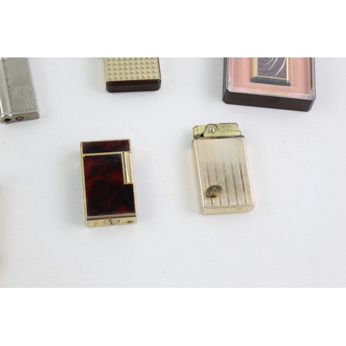 186 - 14 x Assorted Vintage BRANDED Cigarette LIGHTERS Inc Maruman, Kingsway, Hadson