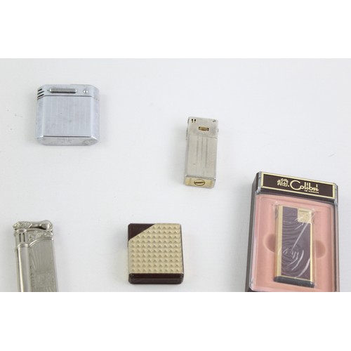 186 - 14 x Assorted Vintage BRANDED Cigarette LIGHTERS Inc Maruman, Kingsway, Hadson