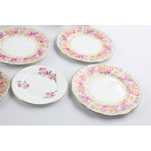 161 - 19 x ROYAL ALBERT Teacup & Saucer Sets Inc. Serena Pattern, Tea & Cake Plate Set