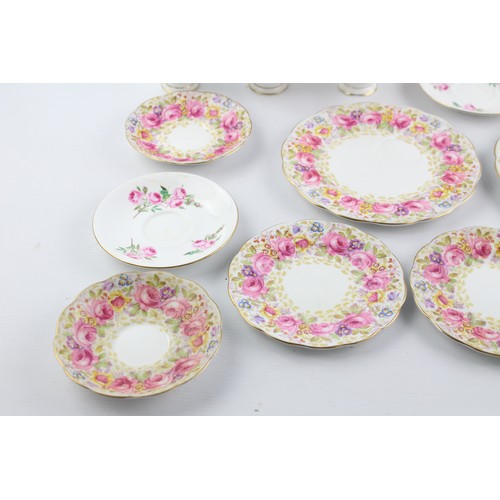 161 - 19 x ROYAL ALBERT Teacup & Saucer Sets Inc. Serena Pattern, Tea & Cake Plate Set